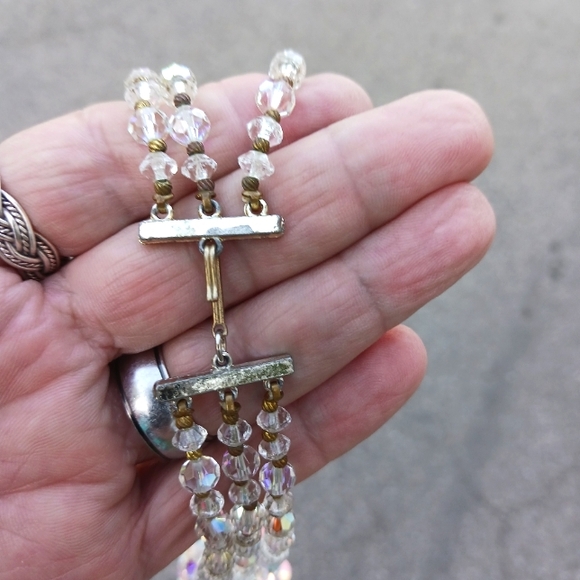 Crystal Necklace 3 Strands - Picture 6 of 9